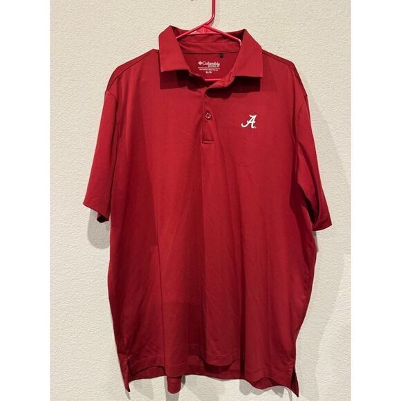 Columbia Men's Size XL Golf Short Sleeve Polo T-shirt Vibrant Red‎ - Picture 1 of 4